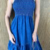 fernandaramosstore com br vestido curto jeans com lastex e amarracao nas alcas 3