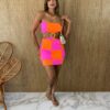 fernandaramosstore com br vestido curto tomara que caia pink e laranja fluor 1