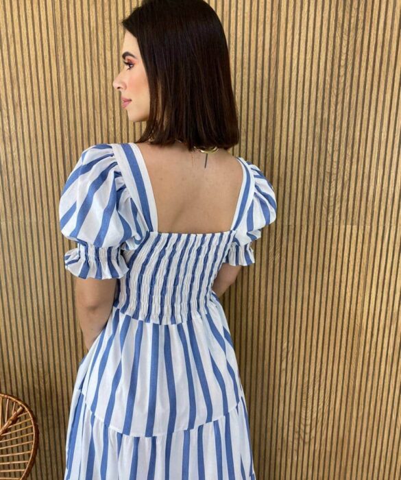 fernandaramosstore com br vestido longo sem bojo manga bufante branco e azul 4