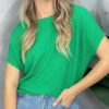 Blusa Feminina Manga Curta Fernanda Verde Fernanda Ramos Store