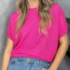 Blusa Feminina Manga Curta Fernanda Pink Fernanda Ramos Store