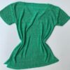 fernandaramosstore com br blusa feminina manga curta tricot com bolso verde