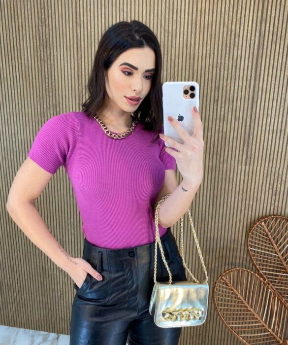 fernandaramosstore com br blusa feminina modal detalhe em corrente fucsia 3