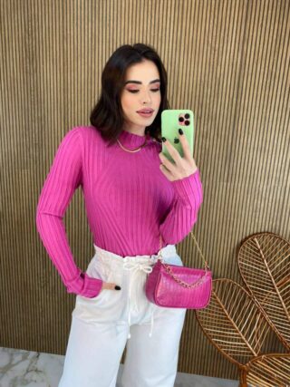 Blusa Manga Longa Feminina Tricot Ana Rosa 2069 Fernanda Ramos Store