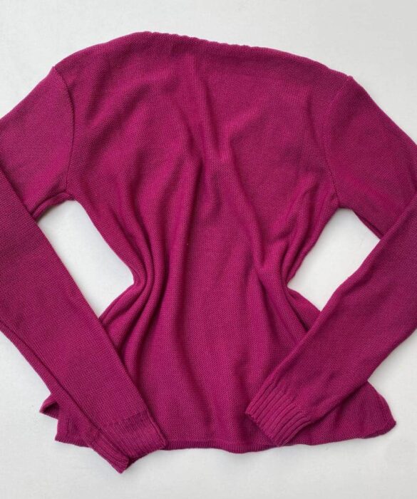 fernandaramosstore com br blusa manga longa feminina tricot bolsinho fucsia 2