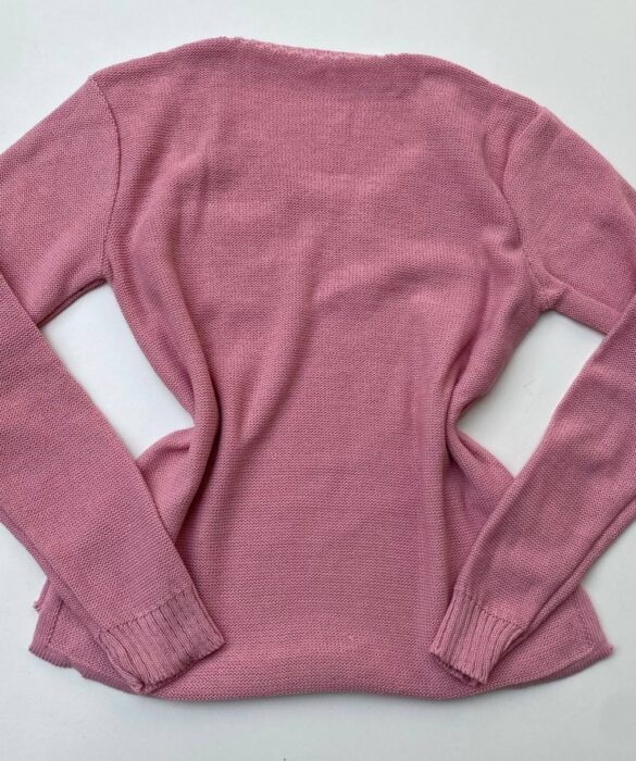 fernandaramosstore com br blusa manga longa feminina tricot bolsinho rosa 2