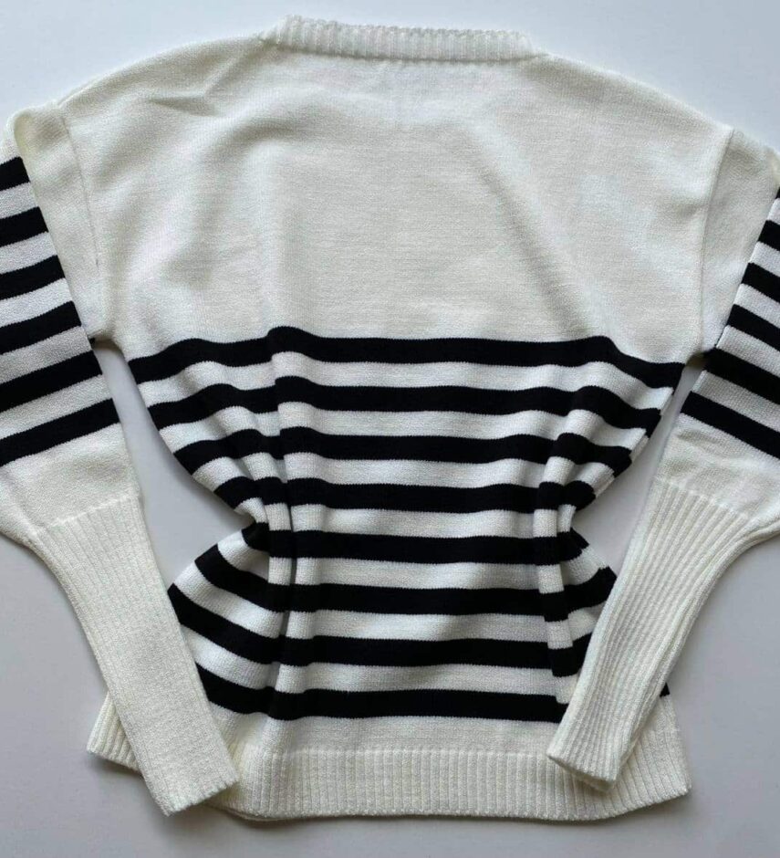 fernandaramosstore com br blusa manga longa feminina tricot listrada branco e preto 2