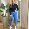 Blusa Manga Longa Feminina Tricot Raissa Preta - Fernanda Ramos Store
