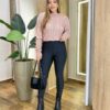 Blusa Manga Longa Feminina Tricot Zoe Rose - Fernanda Ramos Store