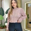 Blusa Manga Longa Feminina Tricot Zoe Rose - Fernanda Ramos Store