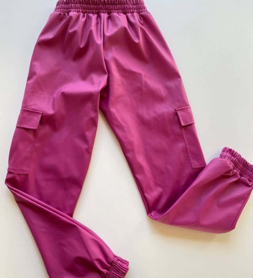 Calça Jogger Feminina Couro Eco Fúcsia - Fernanda Ramos Store