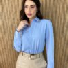 fernandaramosstore com br camisa feminina manga longa detalhes dourado azul 3