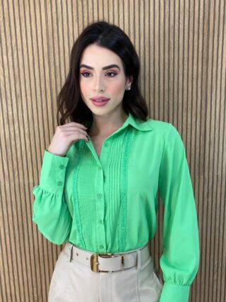 fernandaramosstore com br camisa feminina manga longa leticia verde 2