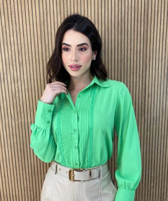 fernandaramosstore com br camisa feminina manga longa leticia verde 2