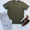 Camiseta Masculina Basic Ocass Verde Musgo Fernanda Ramos Store