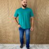 Camiseta Masculina Ogochi Básica Slim Verde 5424 - Fernanda Ramos Store