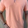 Camiseta Polo Essencial Slim Ogochi Laranja 1442 - Fernanda Ramos Store