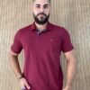 Camiseta Polo Essencial Slim Ogochi Marsala 1724 Fernanda Ramos Store