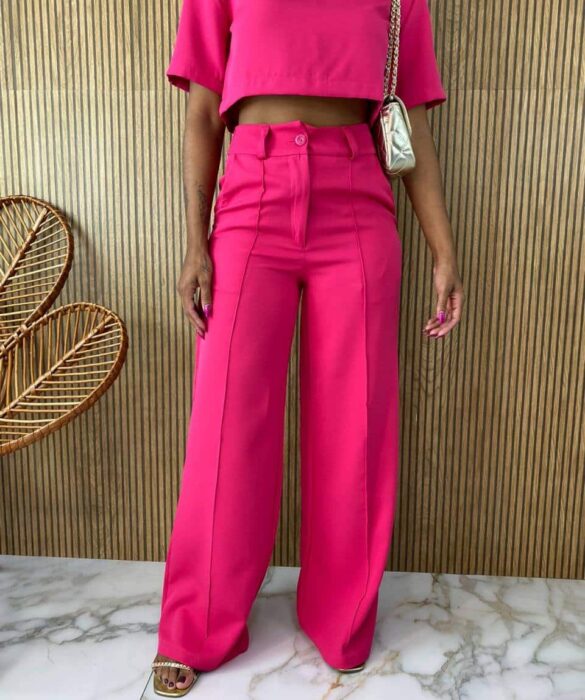 fernandaramosstore com br conjunto feminino alfaiataria cropped e calca pink 4