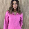 Conjunto Feminino Moletom Calça e Jaqueta Rosa - Fernanda Ramos Store