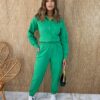 Conjunto Feminino Moletom Calça e Jaqueta Verde - Fernanda Ramos Store