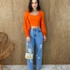 fernandaramosstore com br cropped feminino manga longa detalhe nas mangas laranja 3