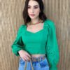 fernandaramosstore com br cropped feminino manga longa detalhe nas mangas verde 3