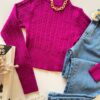 fernandaramosstore com br cropped feminino manga longa tricot aline fucsia 1