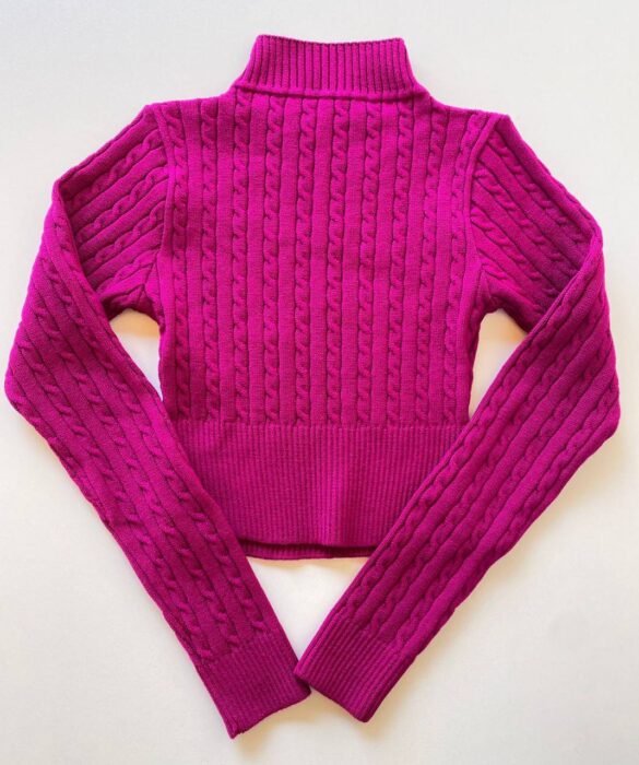 fernandaramosstore com br cropped feminino manga longa tricot aline fucsia 2