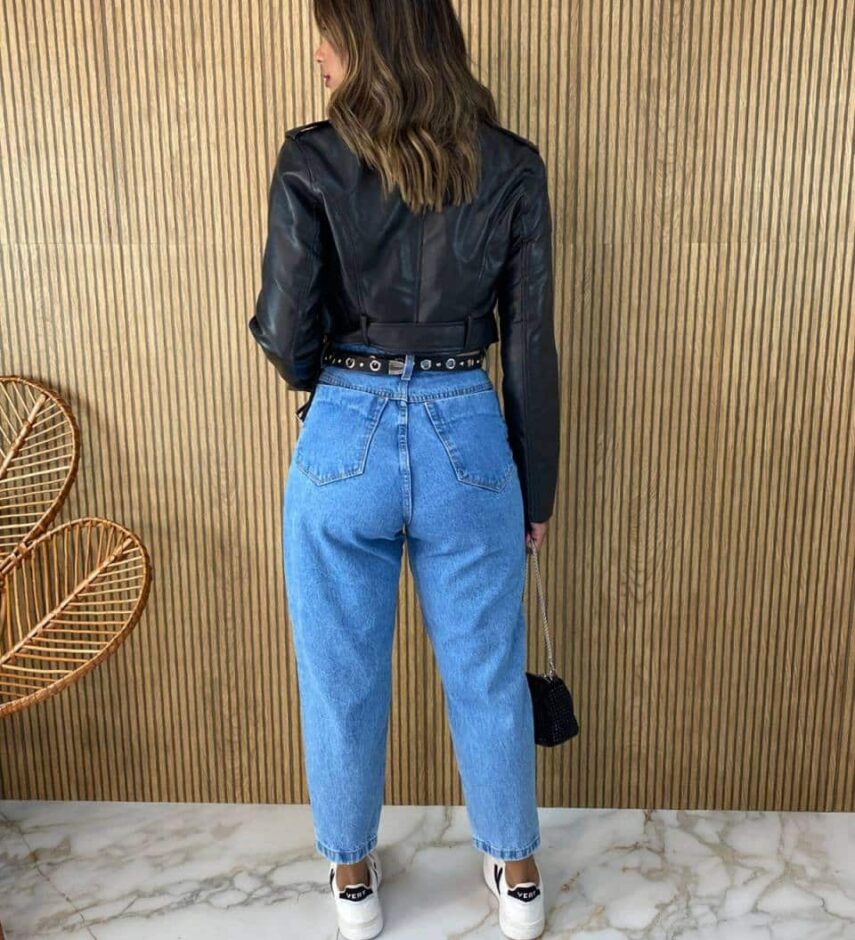 Jaqueta Feminina Couro Eco Liz Preta - Fernanda Ramos Store