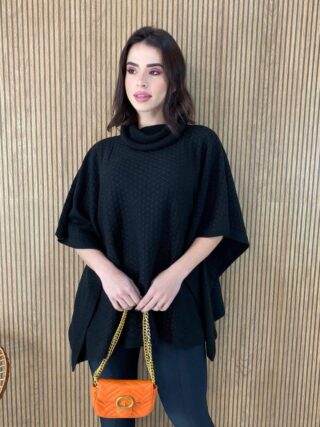 fernandaramosstore com br poncho femininino tricot manu preto 1