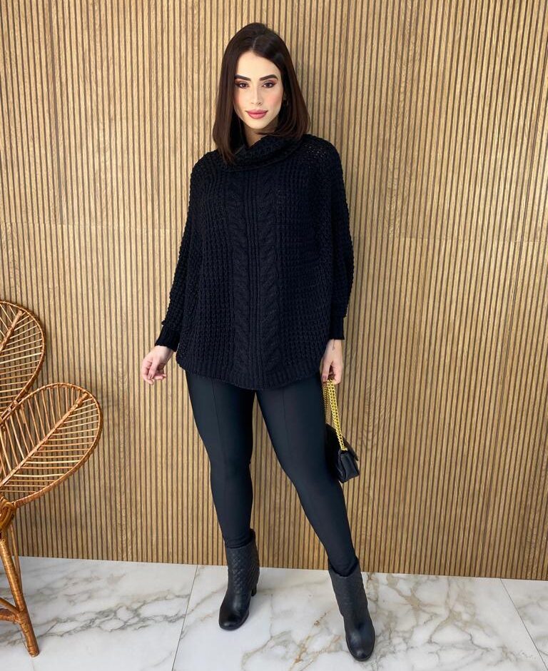 fernandaramosstore com br poncho feminino tricot ayla preto 4