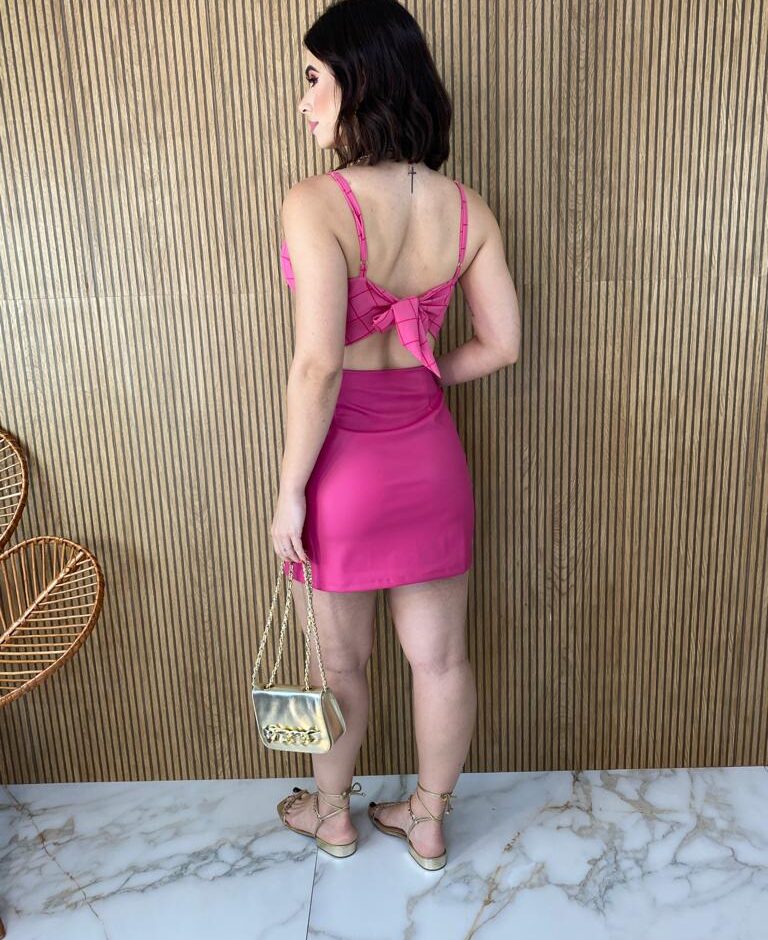 fernandaramosstore com br saia curta feminina couro eco rosa 3