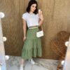 fernandaramosstore com br saia midi com camadas alice poa verde 2