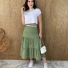 fernandaramosstore com br saia midi com camadas alice poa verde 5