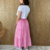 fernandaramosstore com br saia midi com camadas bia xadrez rosa 3