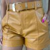 fernandaramosstore com br short feminino couro eco com cinto mari caramelo 1