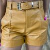 fernandaramosstore com br short feminino couro eco com cinto mari caramelo 2