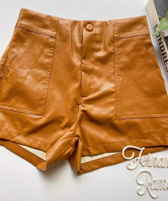 fernandaramosstore com br short feminino couro eco mari caramelo 1