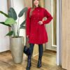 Sobretudo Feminino Tricot Maia Vermelho - Fernanda Ramos Store