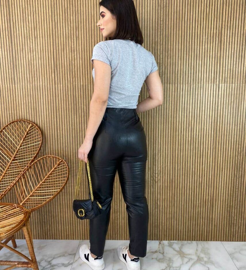 T-shirt Manga Curta Kiss Animal Print Cinza - Fernanda Ramos Store