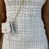 fernandaramosstore com br vestido curto feminino sem bojo tweed com bolsinha branco 4