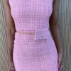 fernandaramosstore com br vestido curto feminino sem bojo tweed com bolsinha rosa 7