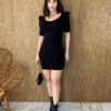 fernandaramosstore com br vestido curto manga princesa sem bojo modal preto 3