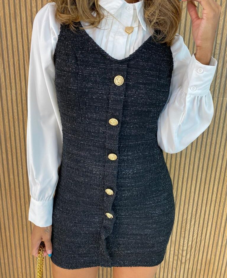 fernandaramosstore com br vestido curto sem bojo laisa botoes falsos preto 12