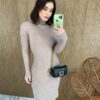 fernandaramosstore com br vestido curto sem bojo tricot sophia manga longa mesclado 3