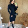 fernandaramosstore com br vestido curto sem bojo tricot sophia manga longa preto 2