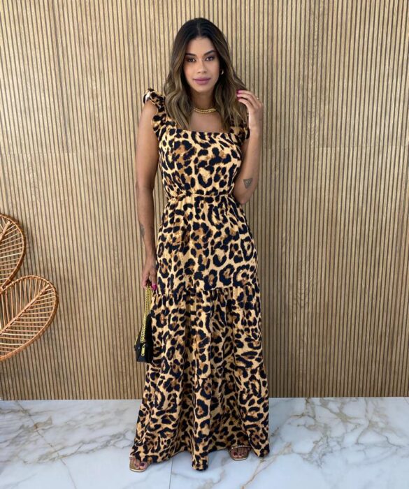 fernandaramosstore com br vestido longo com bojo alca com babados animal print 2