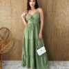 fernandaramosstore com br vestido longo com bojo alca regulavel maisa poa verde 2