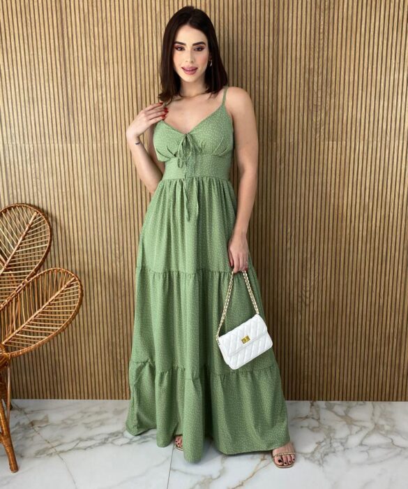 fernandaramosstore com br vestido longo com bojo alca regulavel maisa poa verde 2